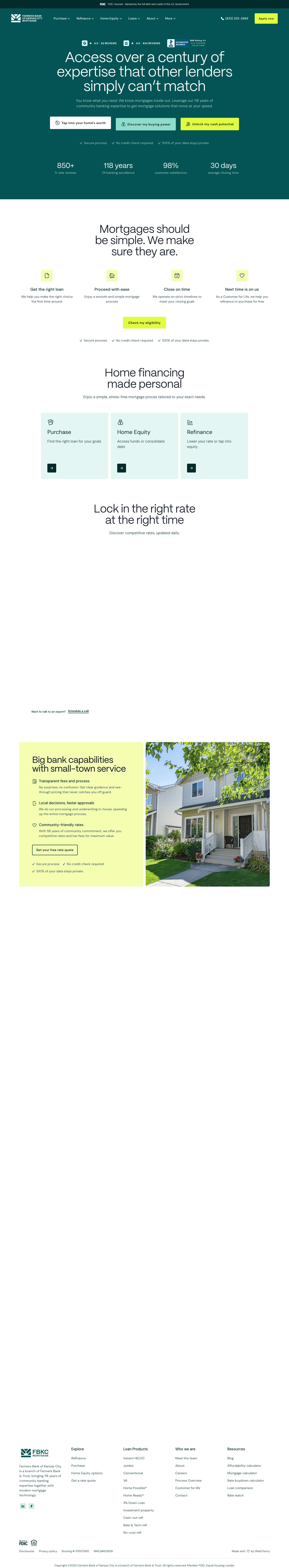 National Mortgage Lenders View Today's Rates & Apply Online - Full Screenshot