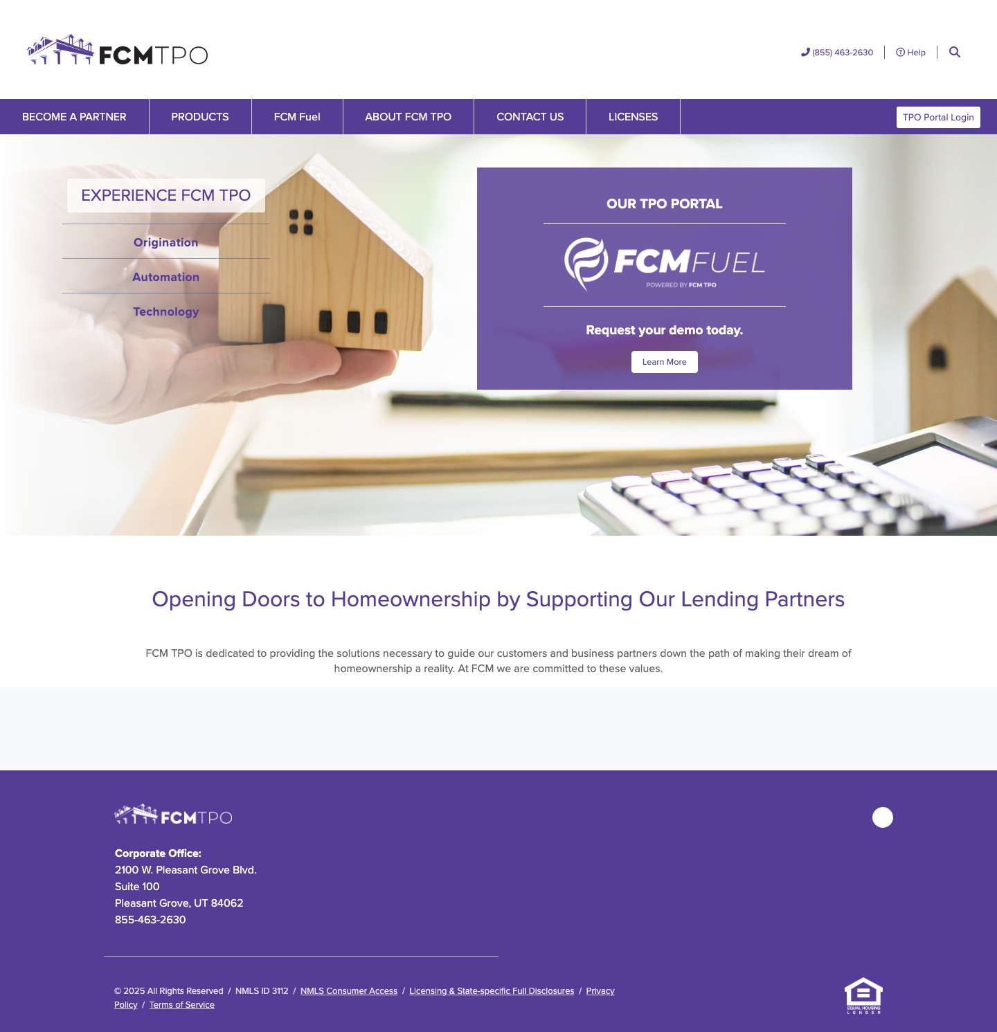 FCM TPO | First Colony Mortgage - Full Screenshot