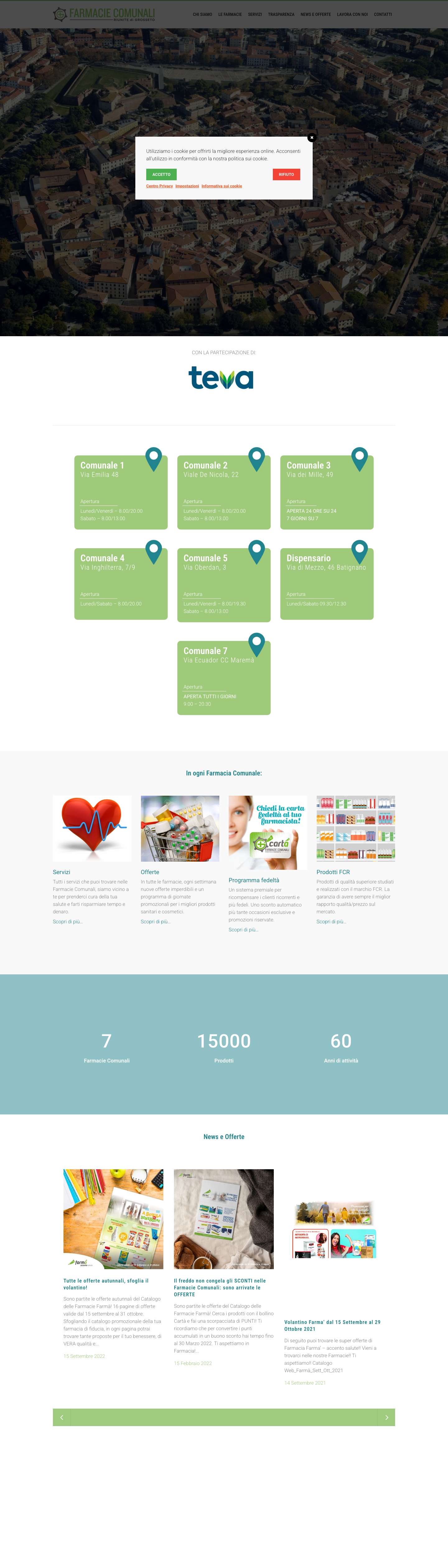 FCR Grosseto | Farmacie Comunali di Grosseto - Full Screenshot