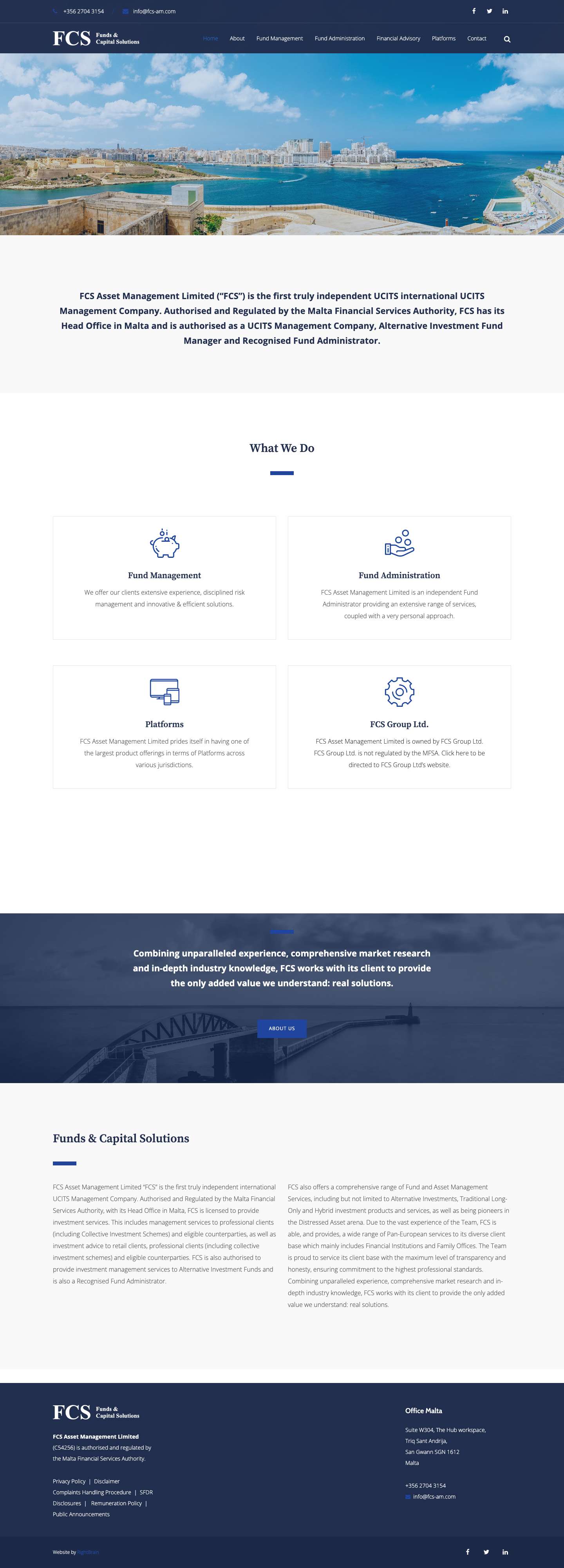 FCS Asset Management - Full Screenshot