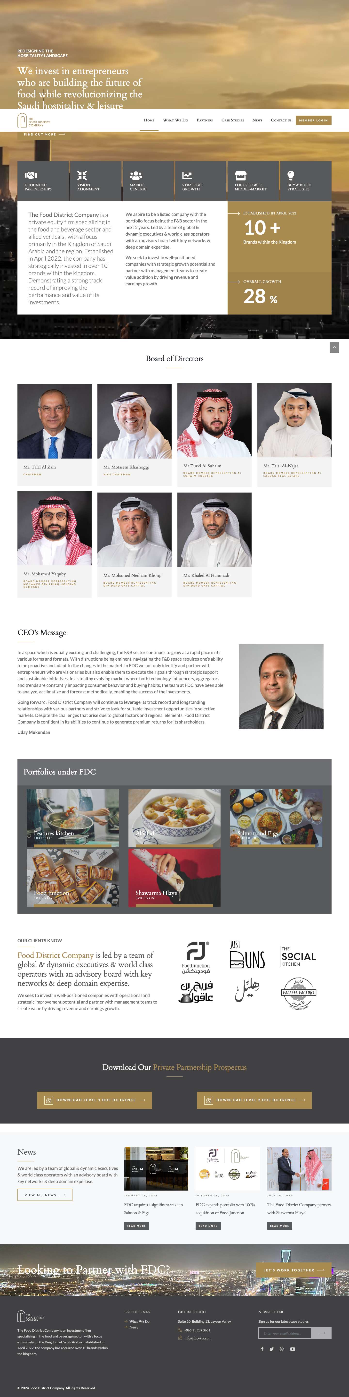 The Food District Company - Full Screenshot