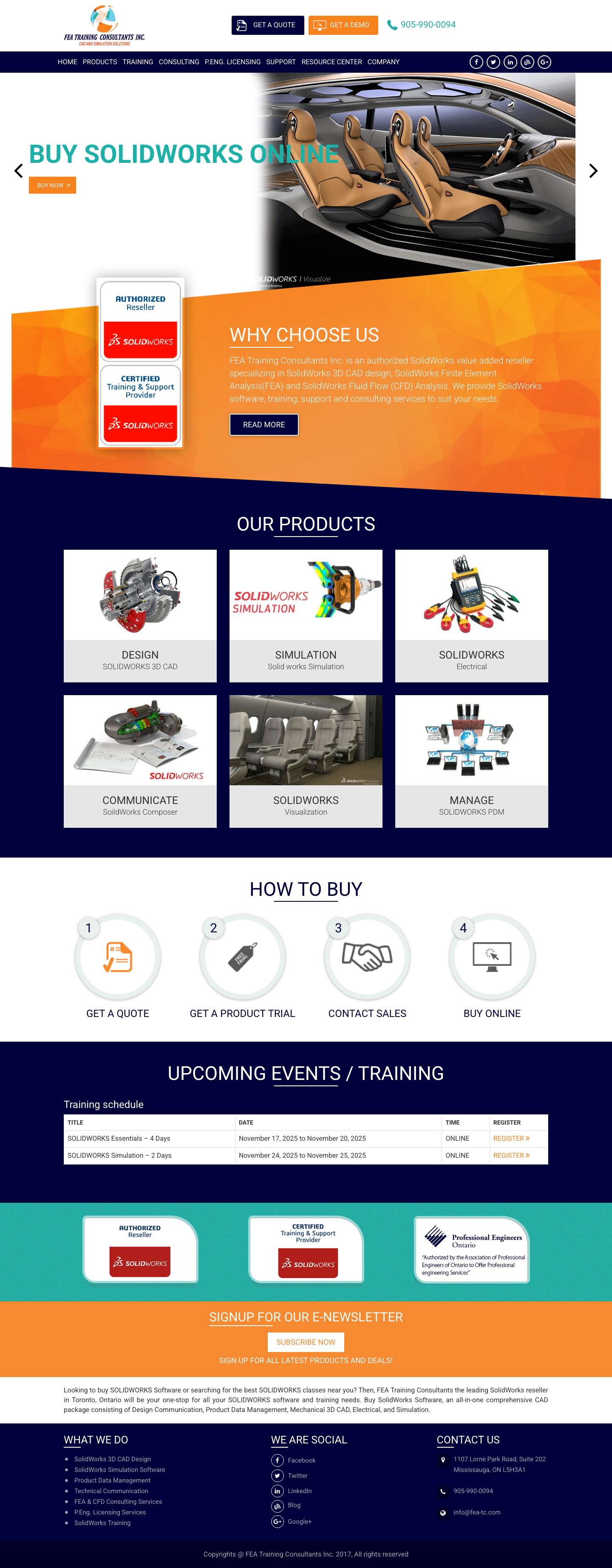 Buy SolidWorks Software | SolidWorks Reseller - Full Screenshot