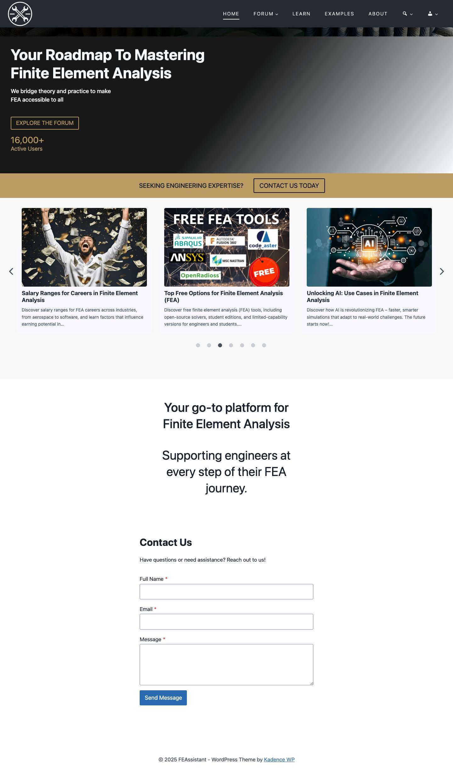 FEAssistant - Finite Element Analysis Made SimpleExpandExpandExpandToggle MenuExpandExpandExpand - Full Screenshot
