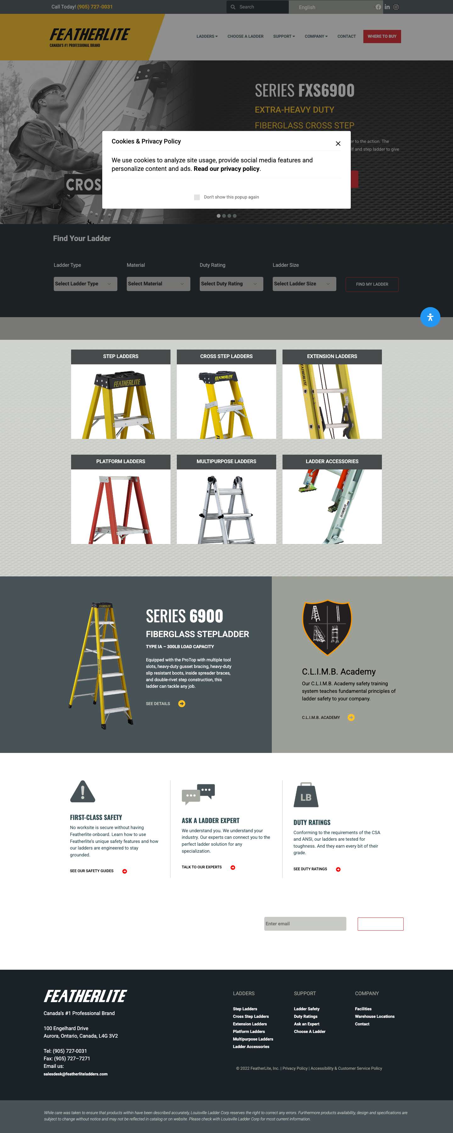 Featherlite Ladders - Featherlite Ladders - Full Screenshot