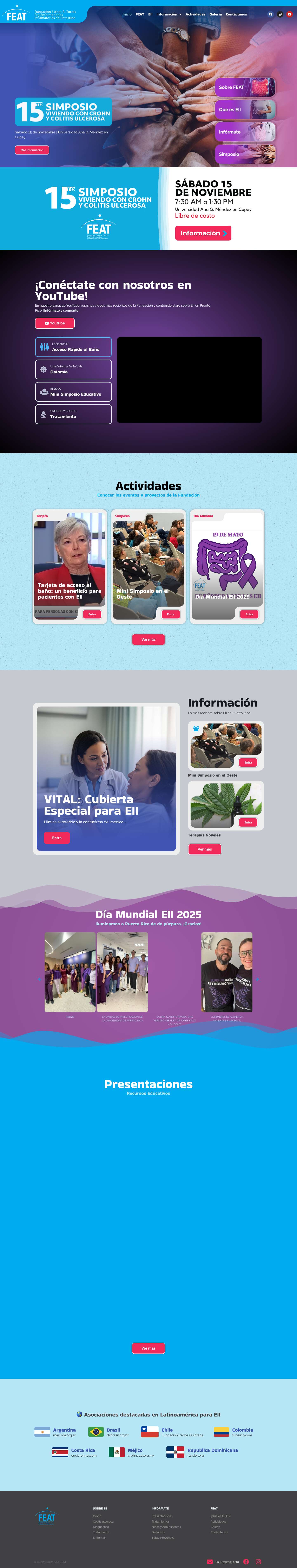 Fundacion Esther A Torres – Promover la conciencia y conocimiento público sobre las Enfermedades Inflamatorias del Intestino - Full Screenshot