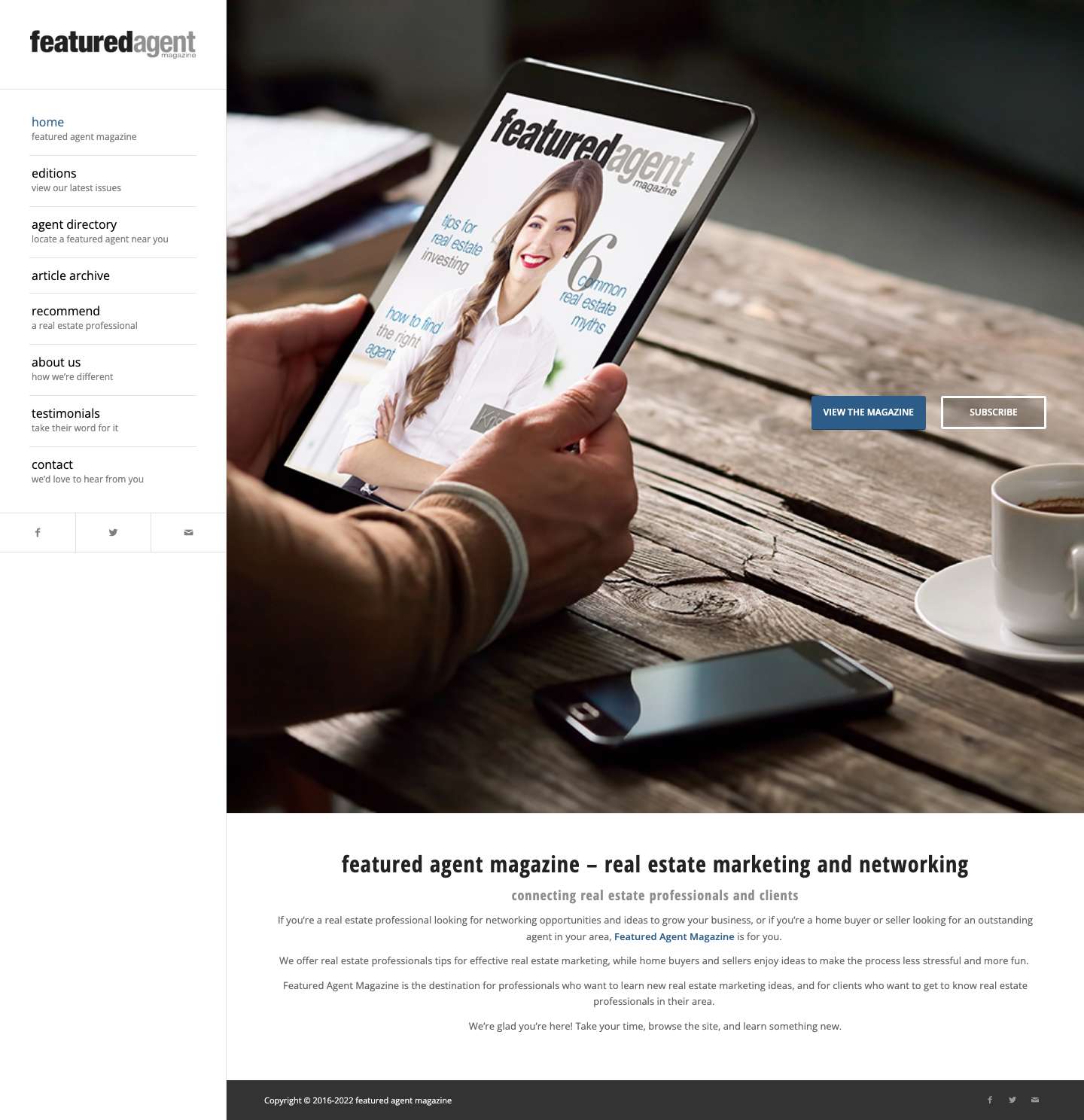 Featured Agent Magazine | Real Estate Marketing - Full Screenshot