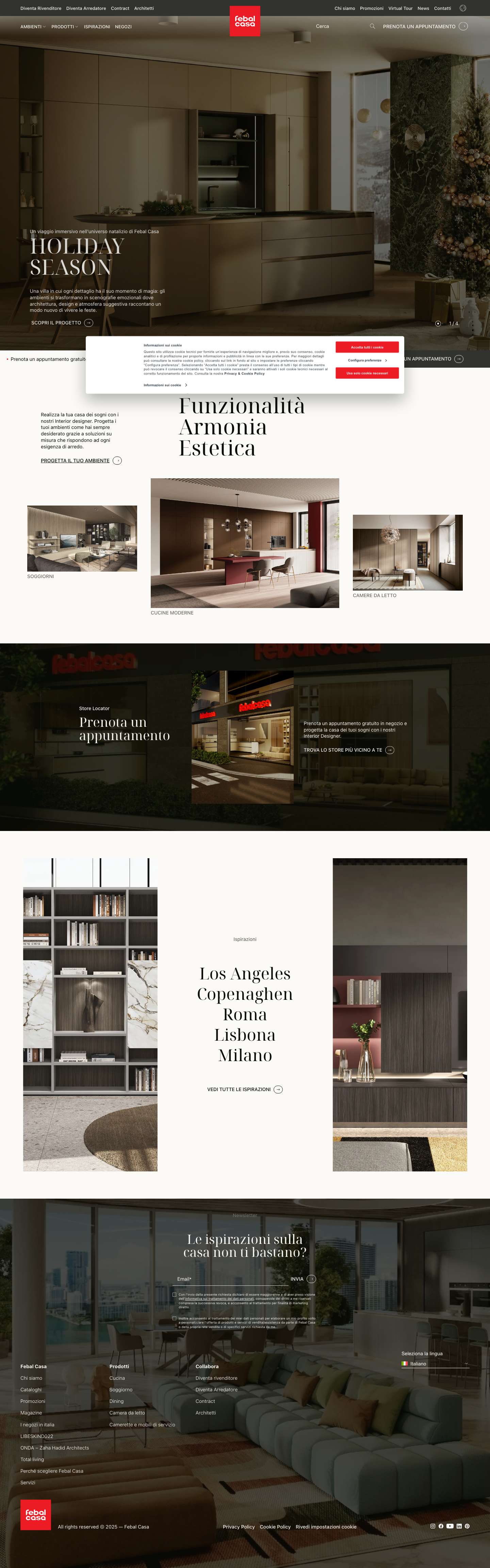 Febal Casa: cucine, arredi moderni e mobili di design italiano - Full Screenshot