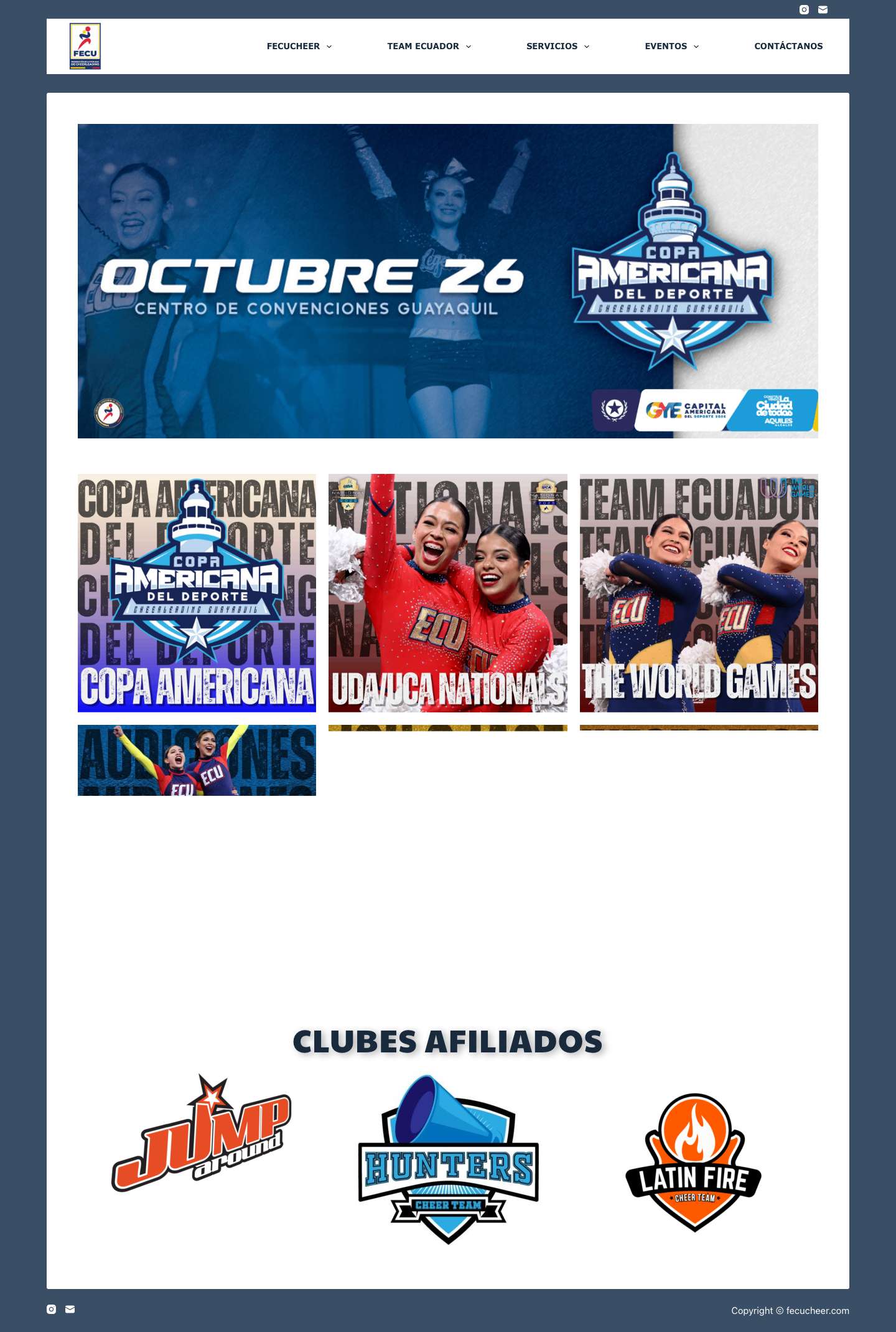 Federación Ecuatoriana de Cheerleading - Full Screenshot
