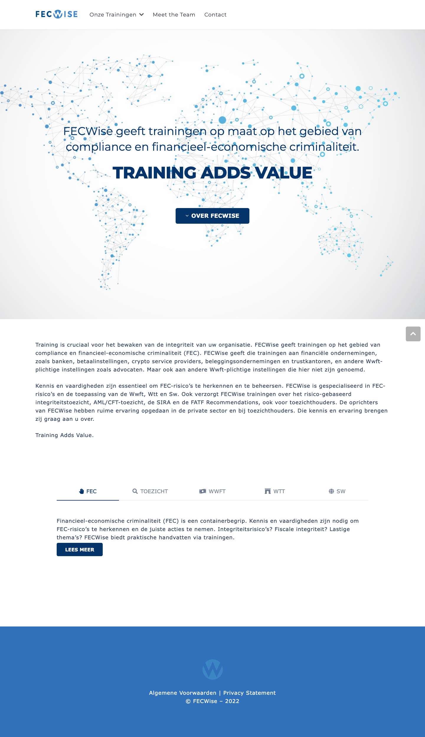 FecWise – Training adds value - Full Screenshot