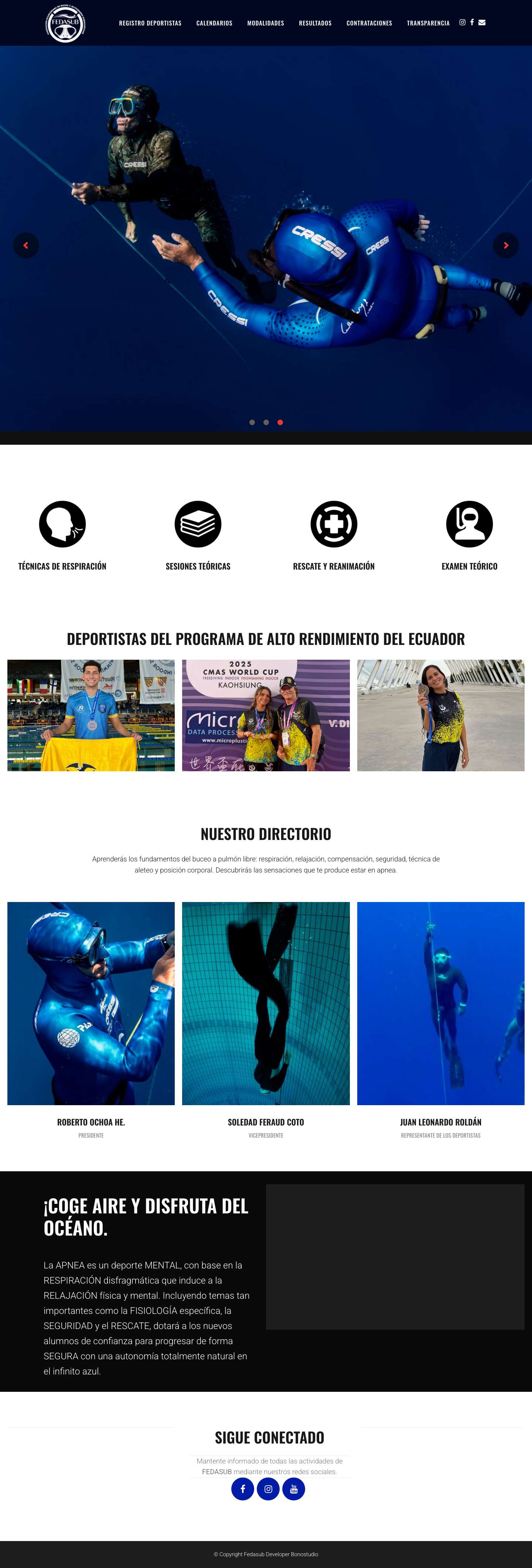 Fedasub | Federación de Buceo - Full Screenshot