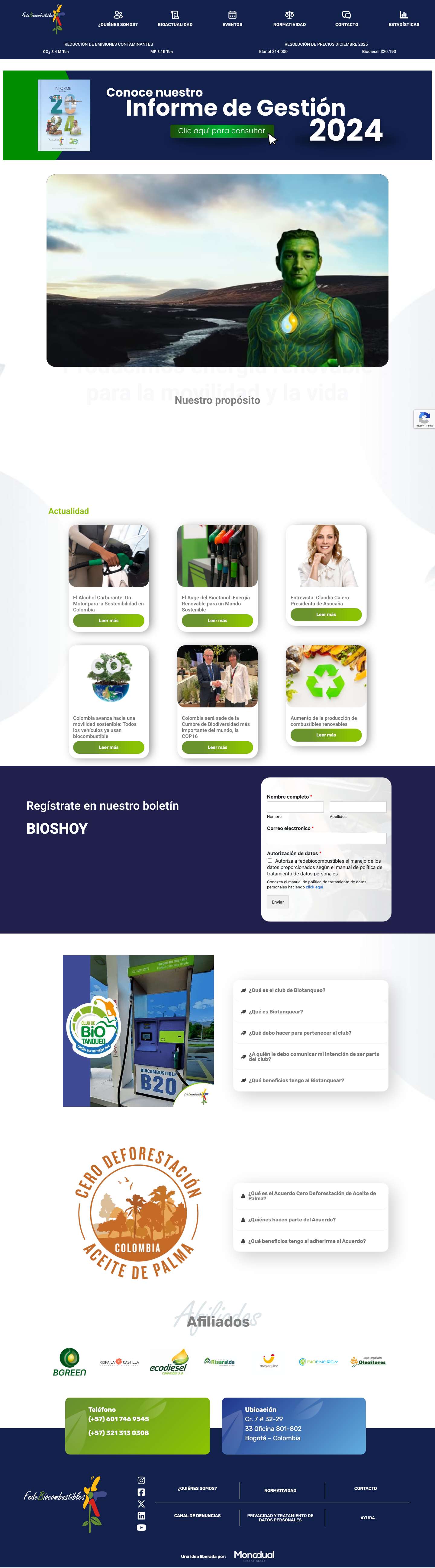 HOME - Federación Nacional de Biocombustiblesgroup_2_linepaper_linecalendar_2_linebalance_linecomment_linechart_vertical_fill - Full Screenshot
