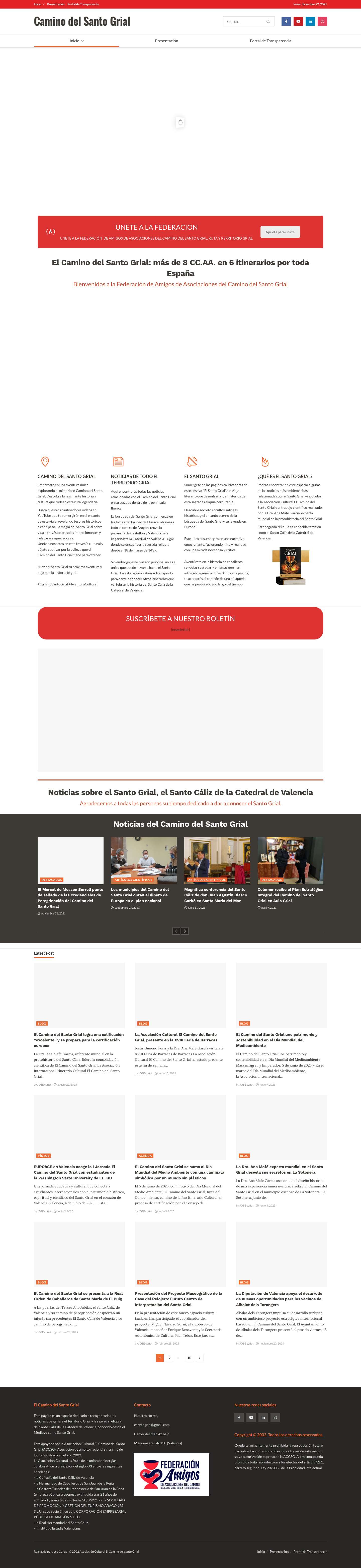 Federación Camino del Santo Grial – Federación Camino del Santo Grial - Full Screenshot