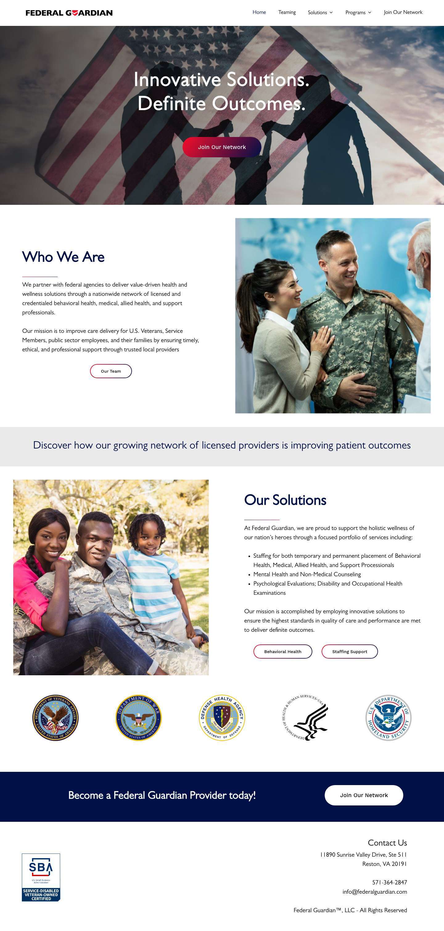 Home - Federal Guardian - Full Screenshot