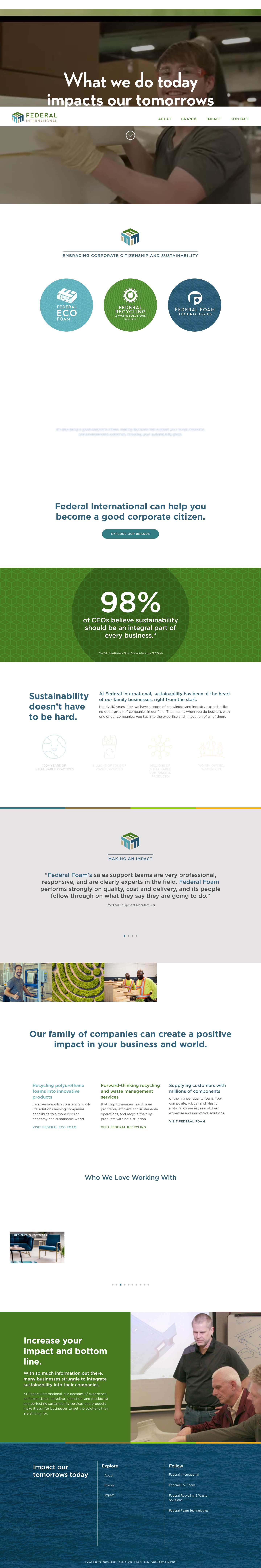 Home - Federal International - Full Screenshot