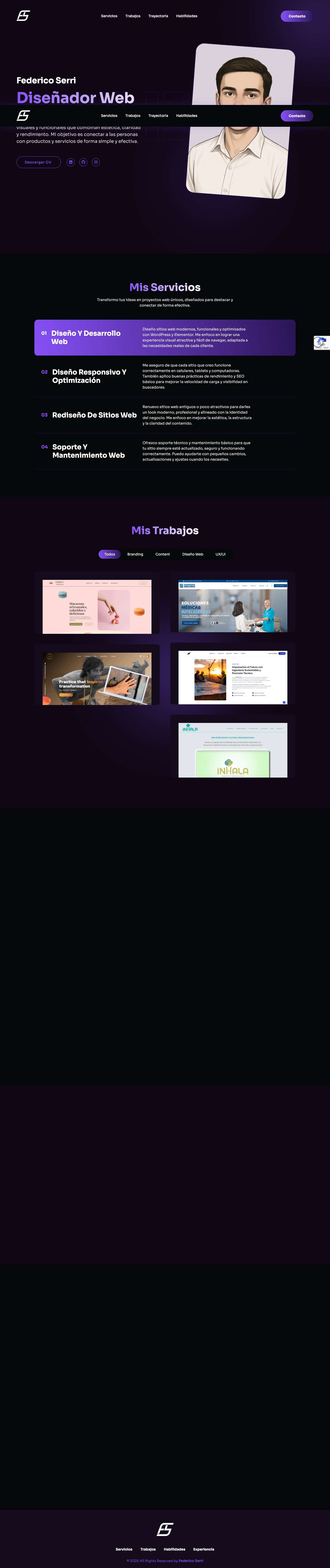 Home - Federico Serri - Diseñador Web - Full Screenshot