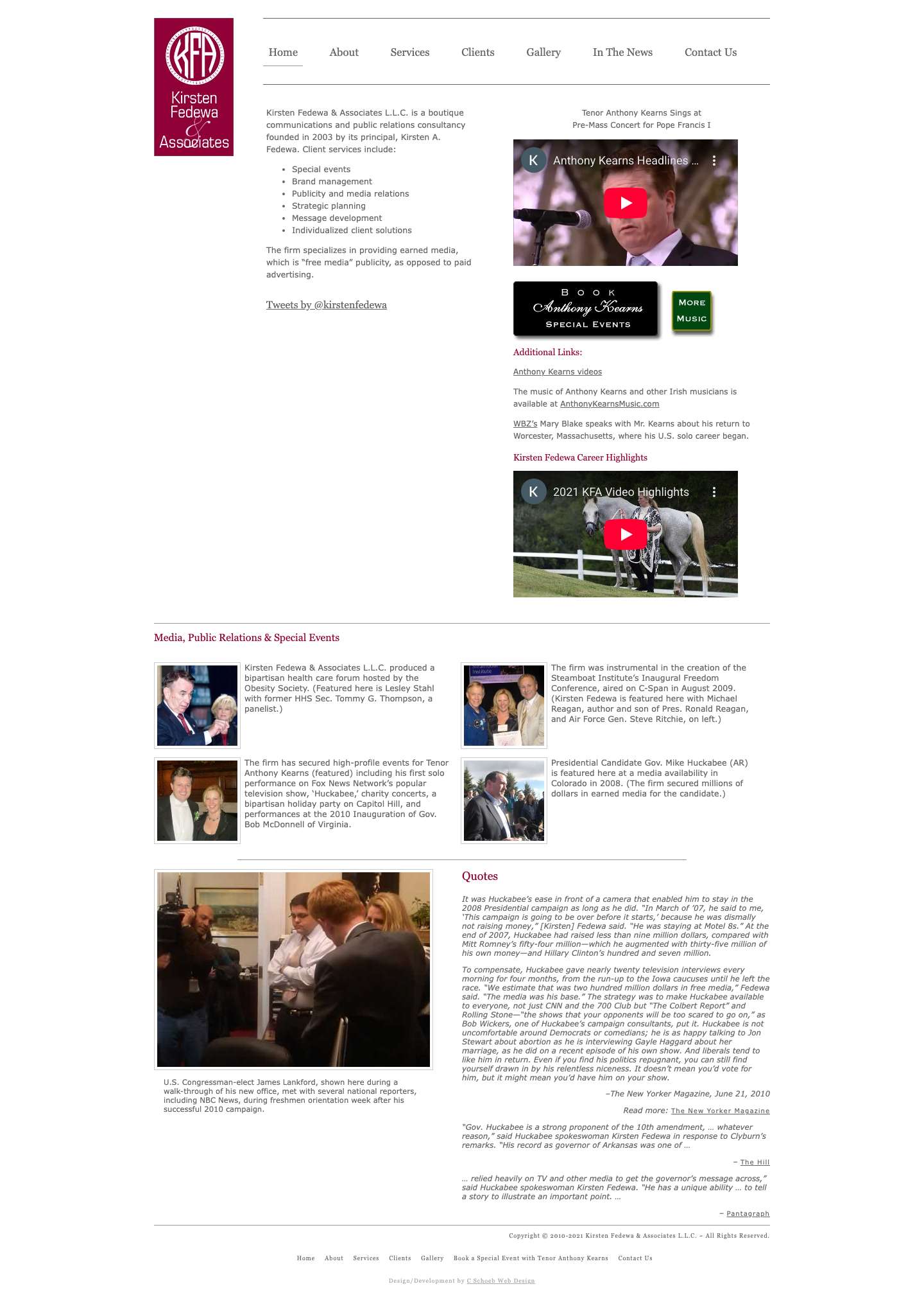 Kirsten Fedewa & Associates L.L.C. - Full Screenshot