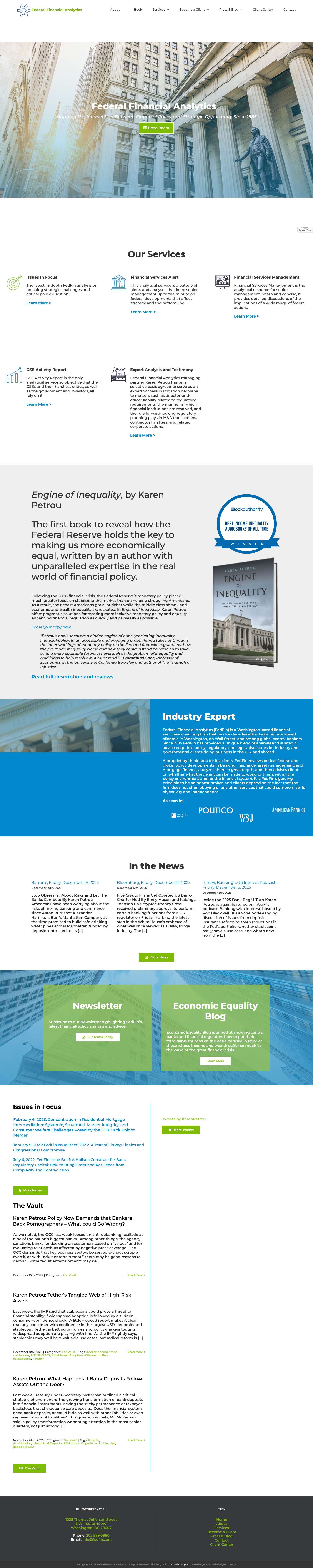 Federal Financial Analytics - Full Screenshot