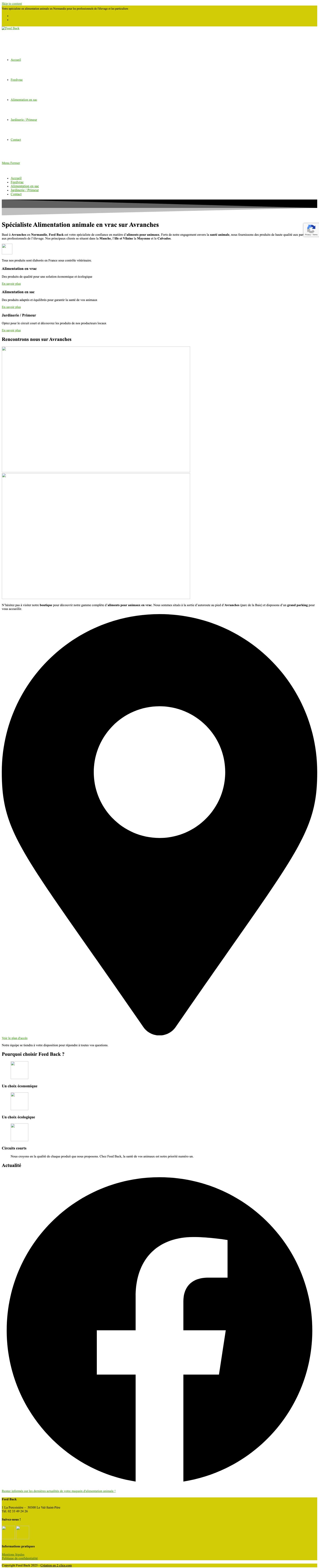 Vendeur alimentation animale en vrac Avranches Feedback - Full Screenshot