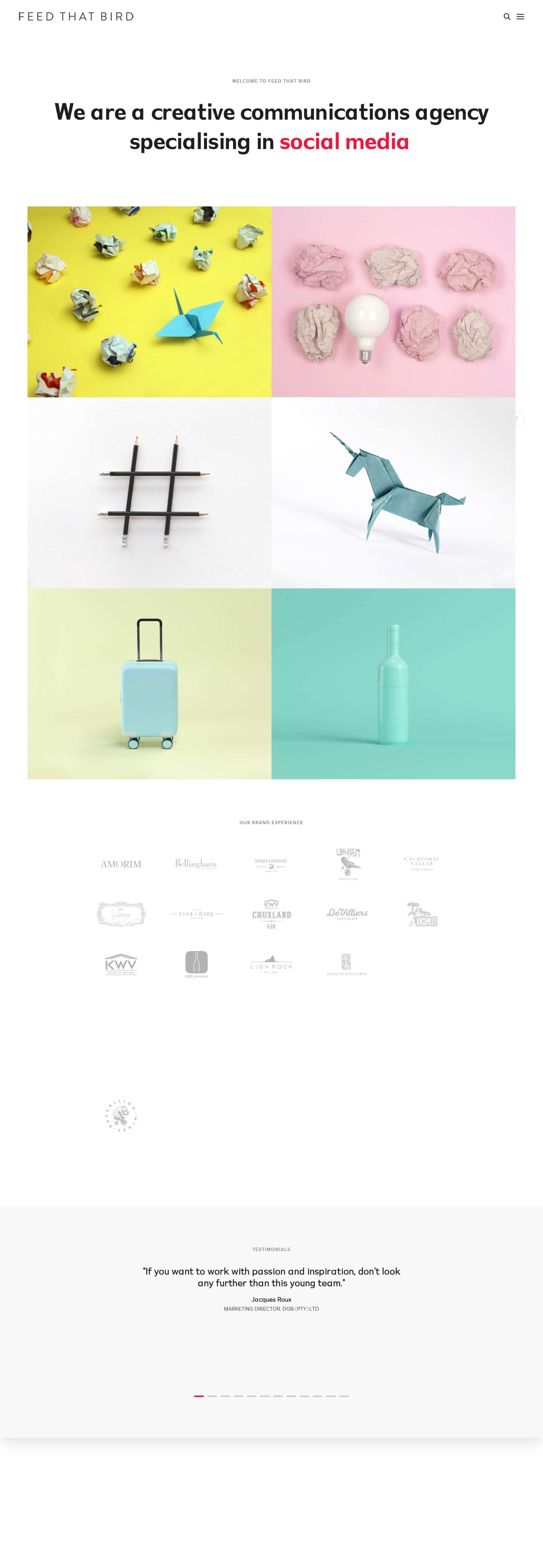 Feed That Bird | Communication Consultants | Public Relations - Full Screenshot