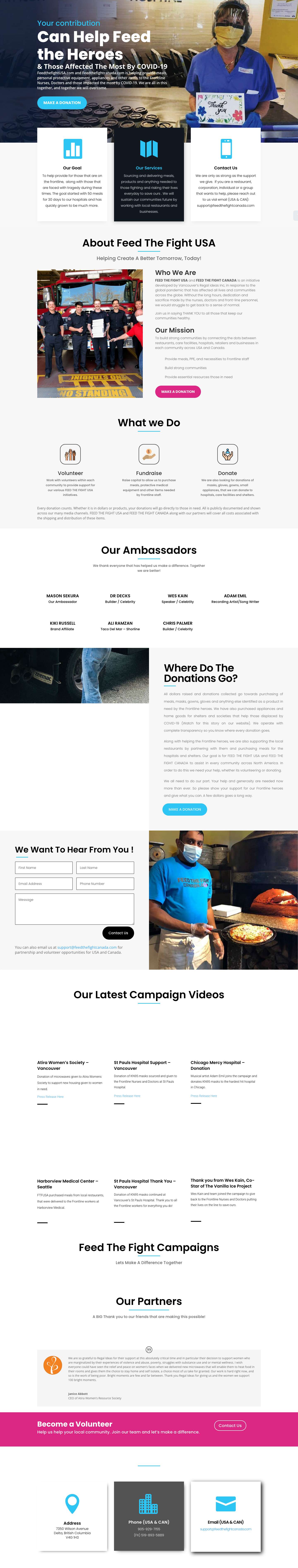 FEED THE FIGHT USA | | Help Us Help Others - Full Screenshot