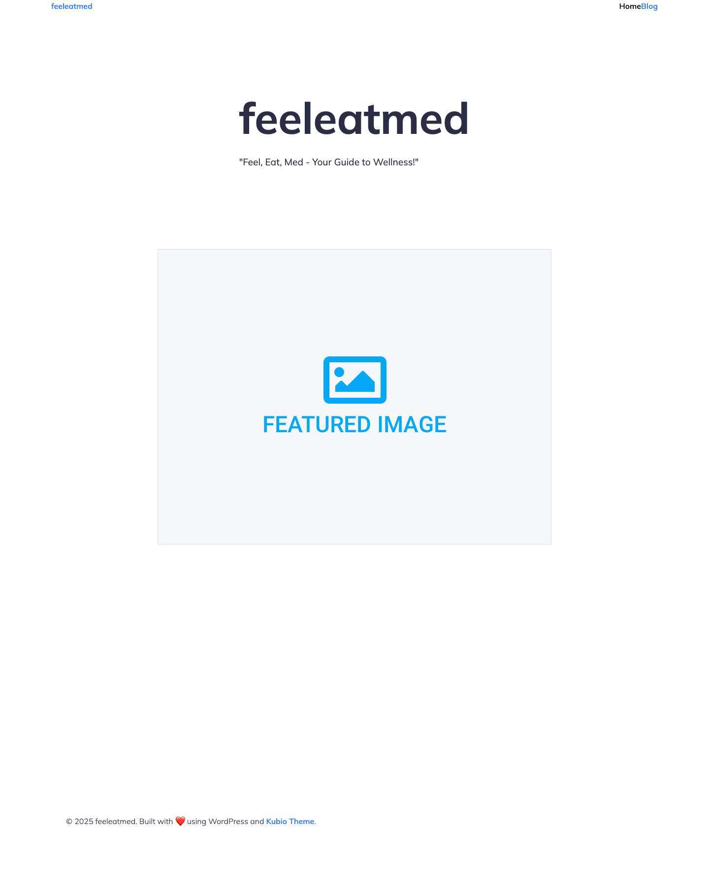 feeleatmed – "Feel, Eat, Med – Your Guide to Wellness!" - Full Screenshot