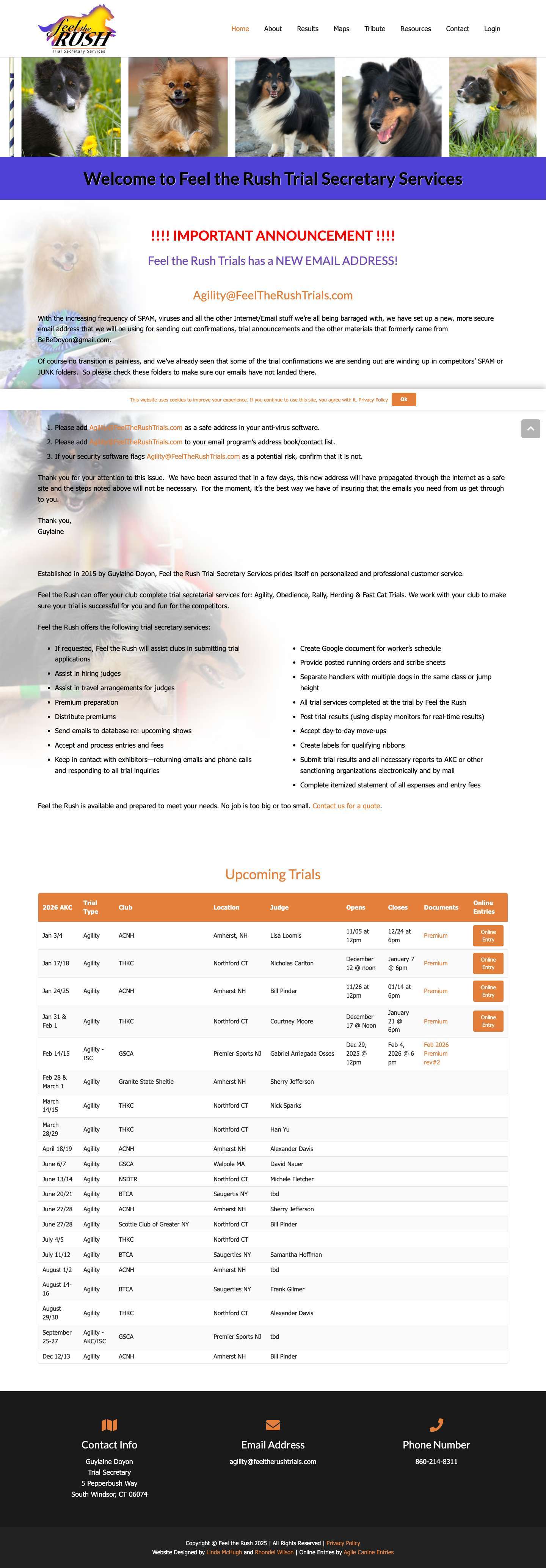 Home - Feel the Rush Trials - Full Screenshot