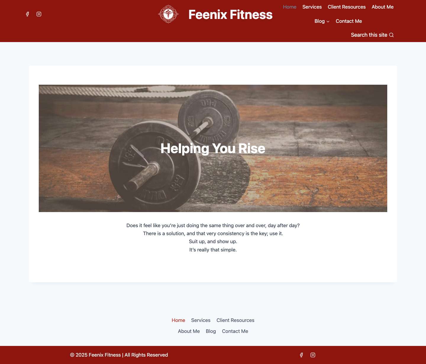 Feenix Fitness – Helping You RiseFacebookInstagramExpandSearchToggle MenuFacebookInstagramExpandToggle Menu CloseSearch - Full Screenshot