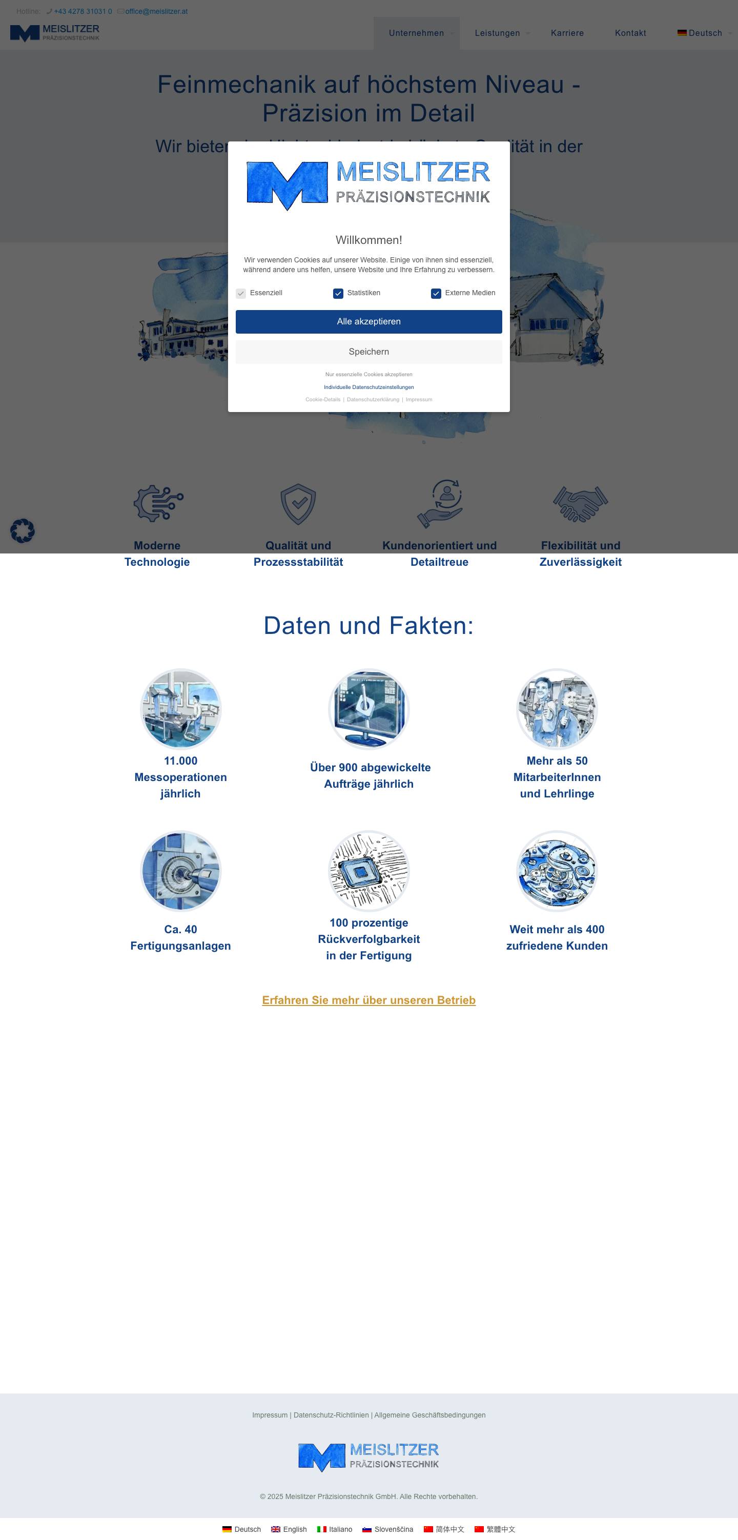 Unternehmen - Meislitzer Präzisionstechnik GmbHMeislitzer LogoMeislitzer Logo - Full Screenshot