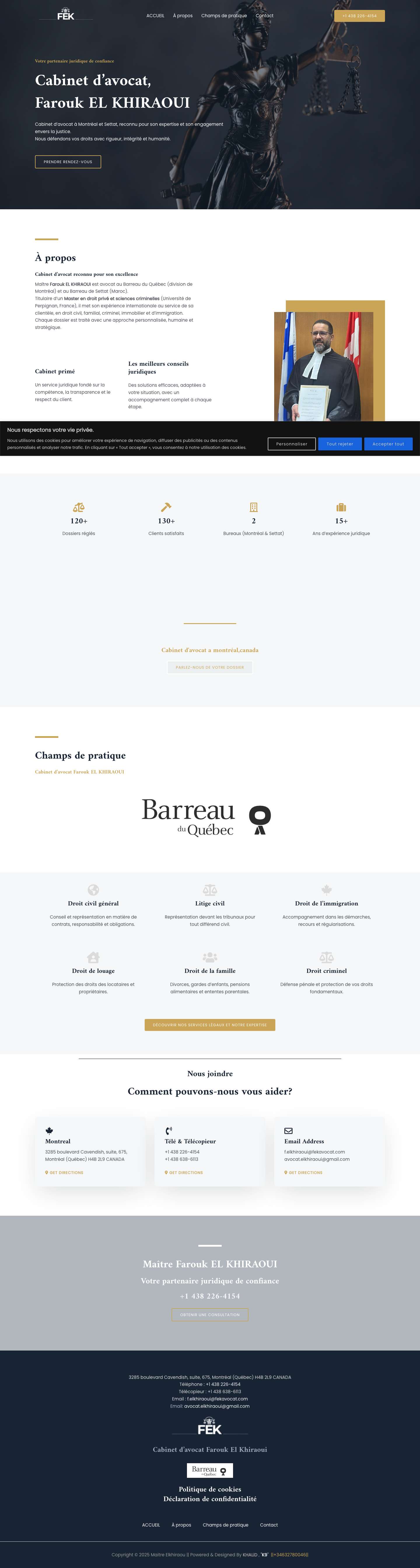 Home - Maitre Elkhiraou - Full Screenshot