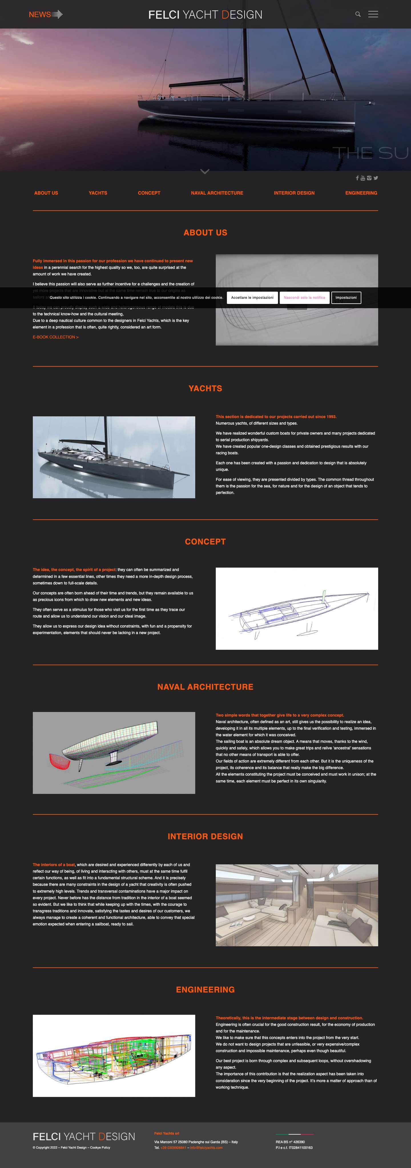 Felci Yachts - Full Screenshot