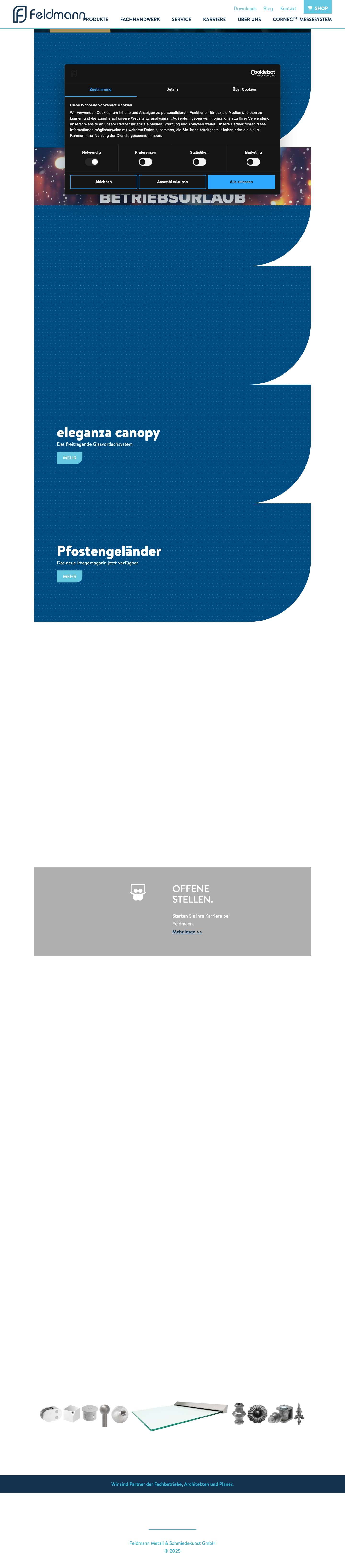 FELDMANN – das Beste aus Metall - Full Screenshot