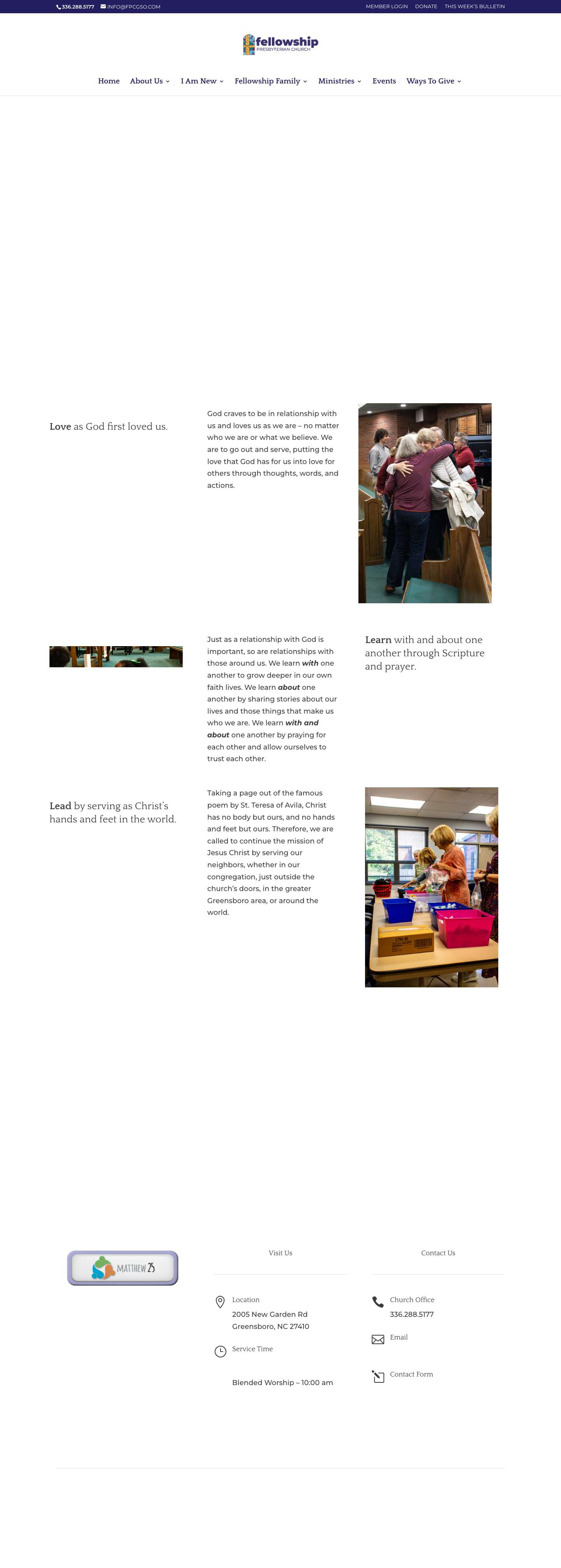 Fellowship Presbyterian Church | - Full Screenshot