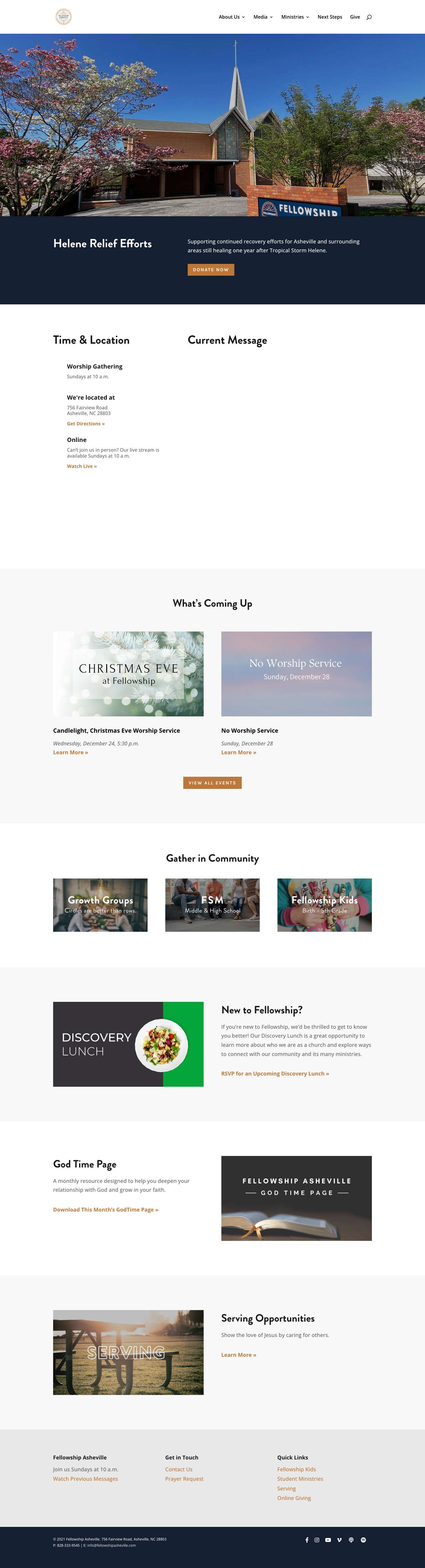 Fellowship Asheville - Full Screenshot