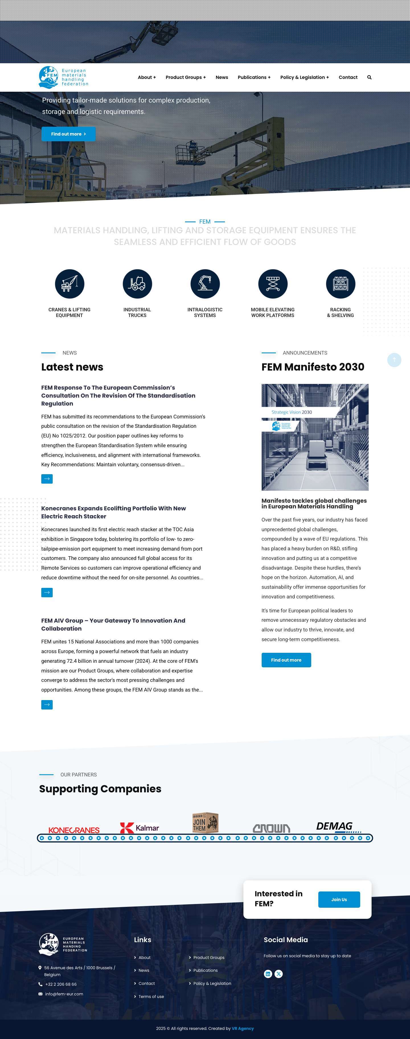 Fem - Materials handling, lifting and storage equipment - Full Screenshot