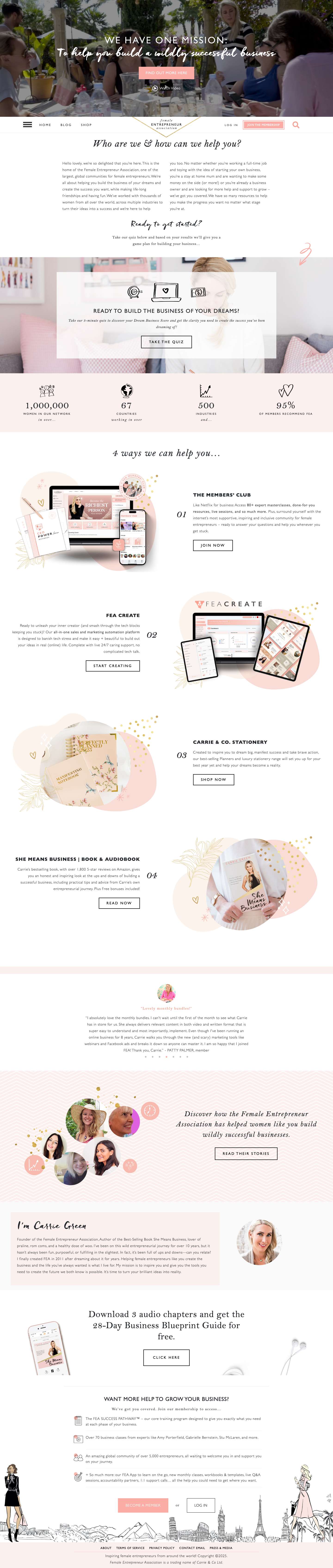 Female Entrepreneur Association - Full Screenshot