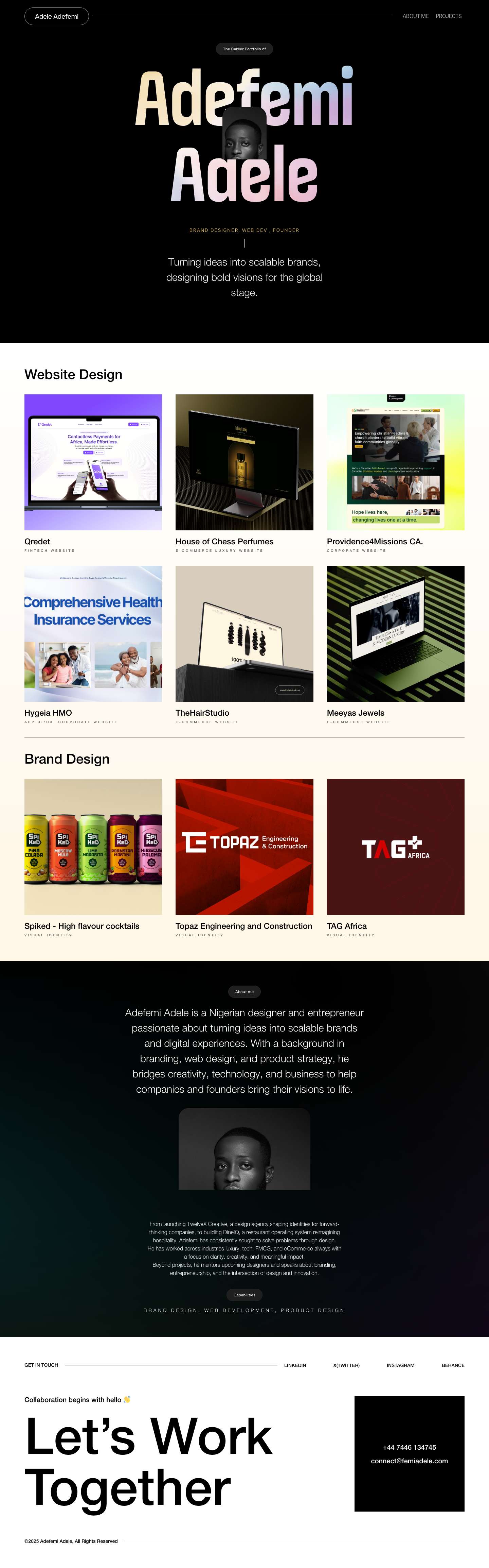 Adefemi Adele – The Design Practice of Adefemi Adele - Full Screenshot