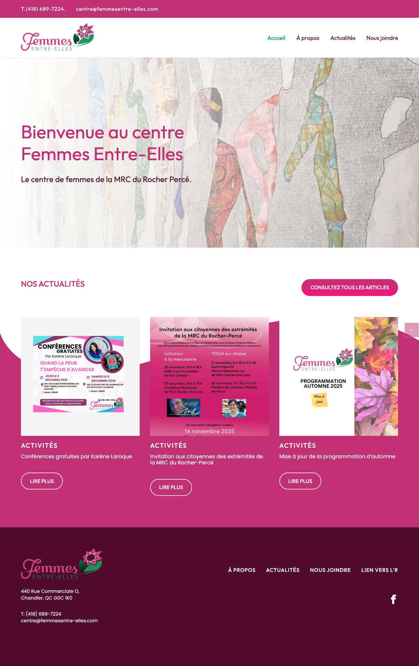 Accueil - Femmes entre-ellesfacebook - Full Screenshot