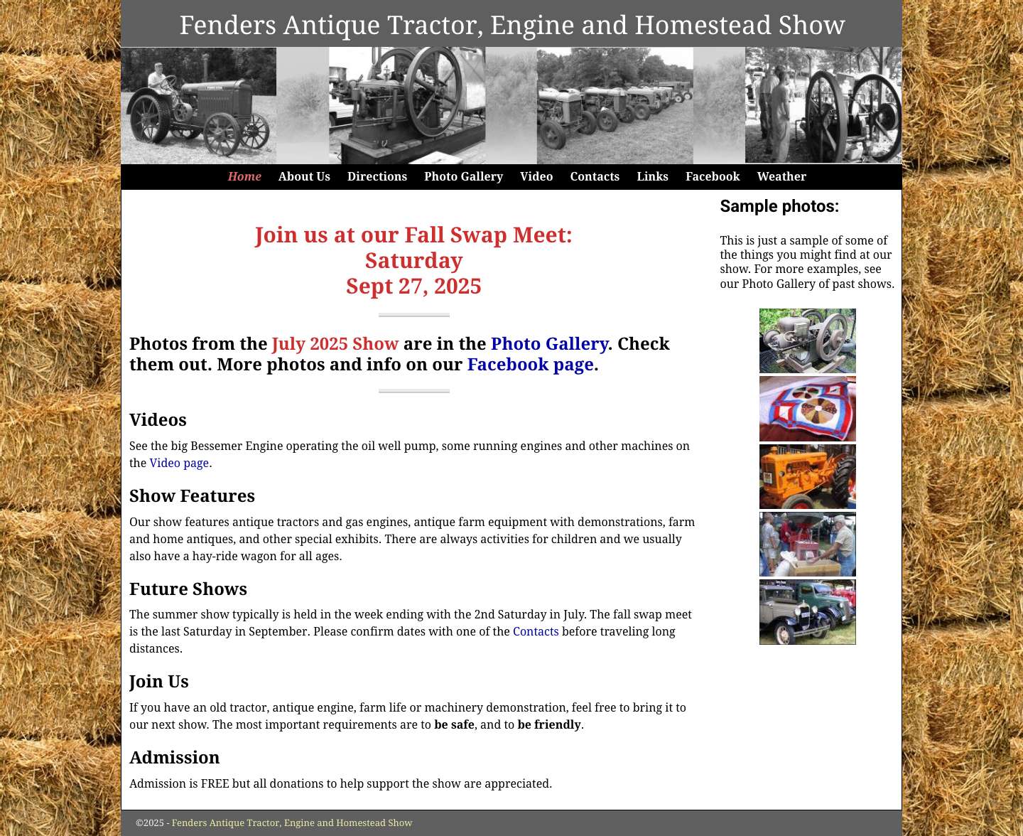 Fenders Antique Tractor, Engine and Homestead Show – Antique Tractor, Engine and Homestead Show - Full Screenshot