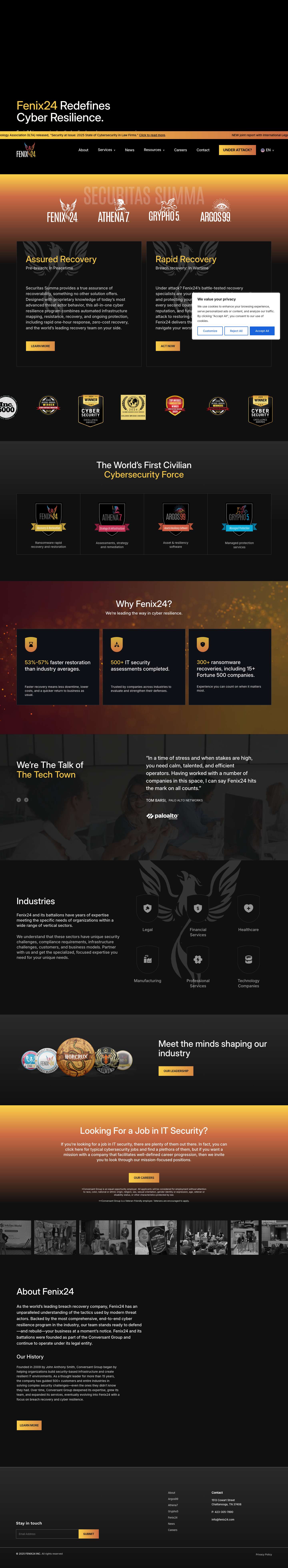 Homepage - Fenix24 - Full Screenshot