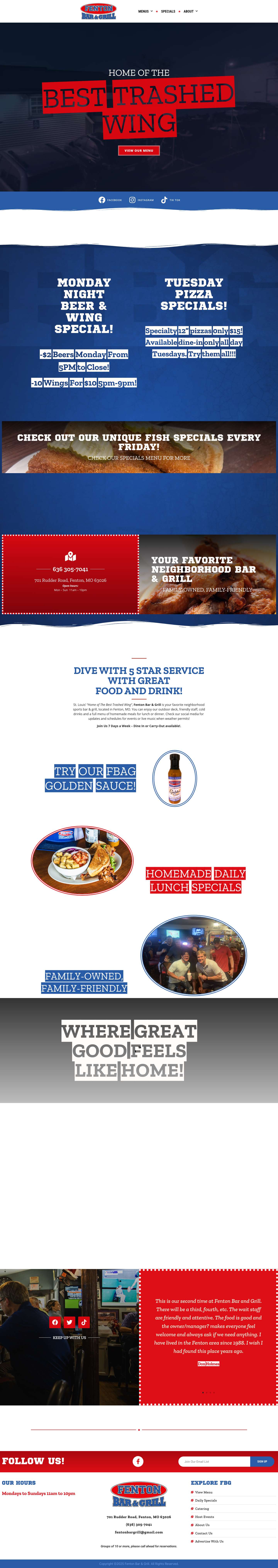 Home of The Best Trashed Wing - Wing in Catering St Louis MO - Full Screenshot