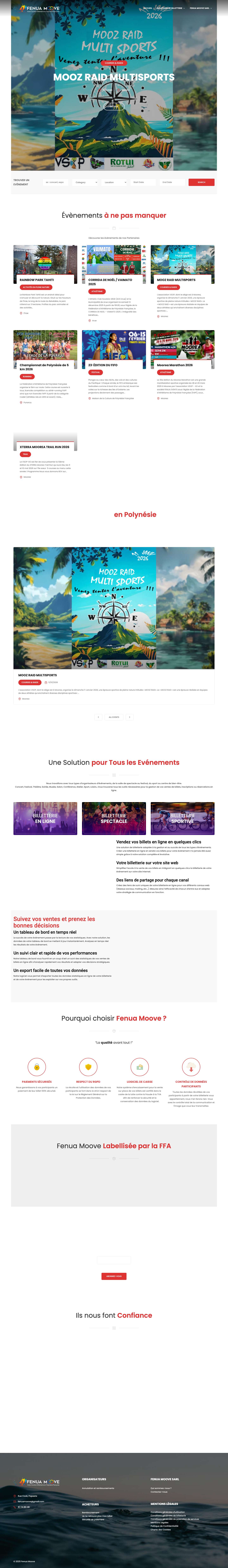 Accueil - Fenua Moove - Full Screenshot