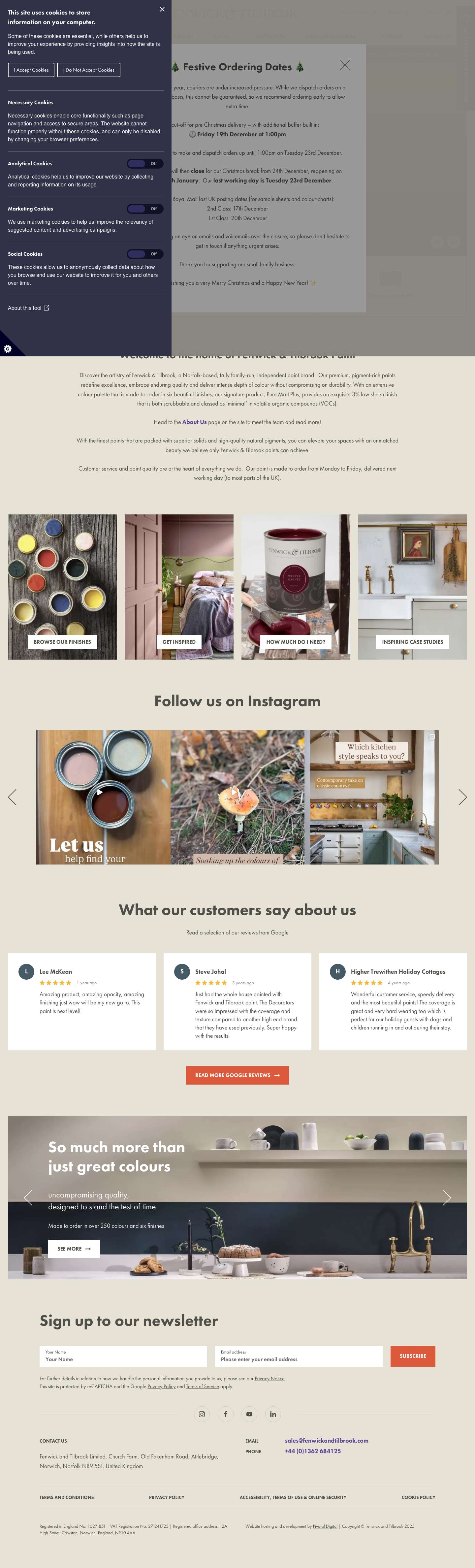 Homepage - Fenwick & Tilbrook - Full Screenshot