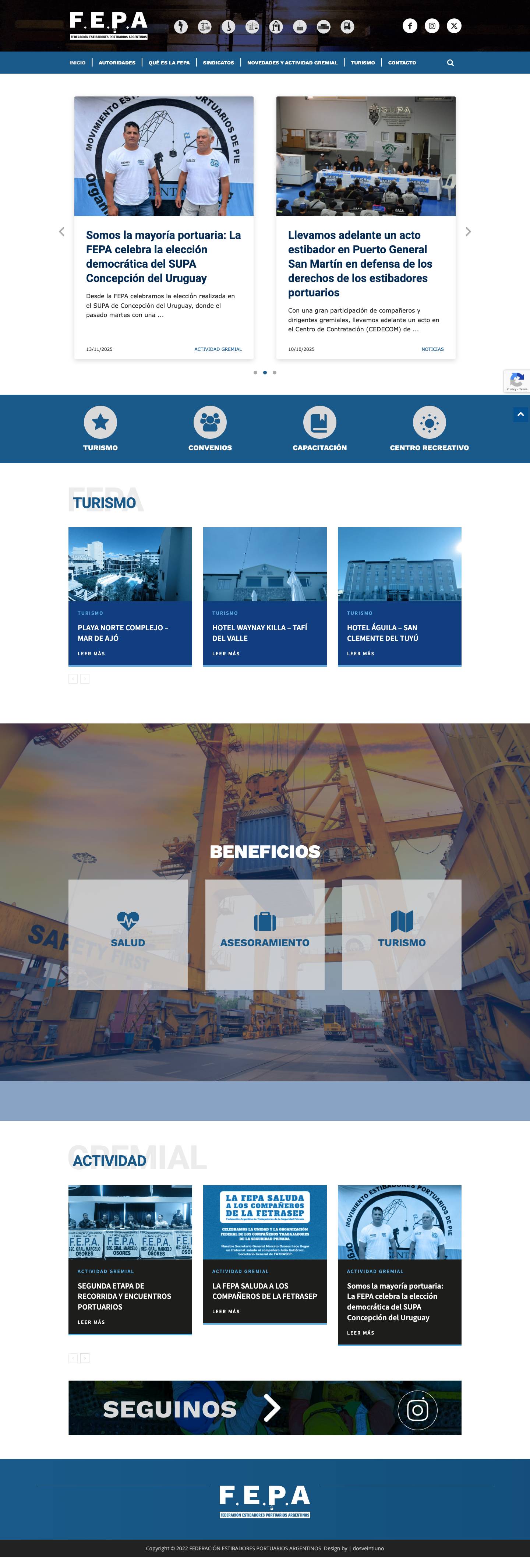 INICIO - FEPA - Full Screenshot