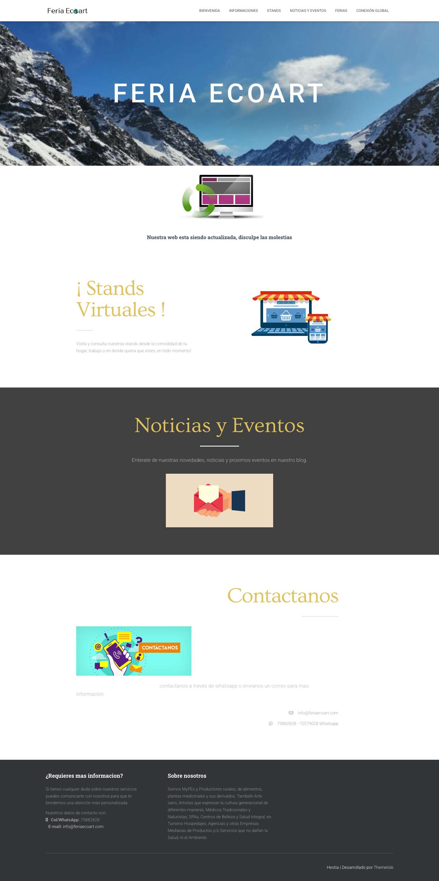 Feria Ecoart – Feria Virtual - Full Screenshot