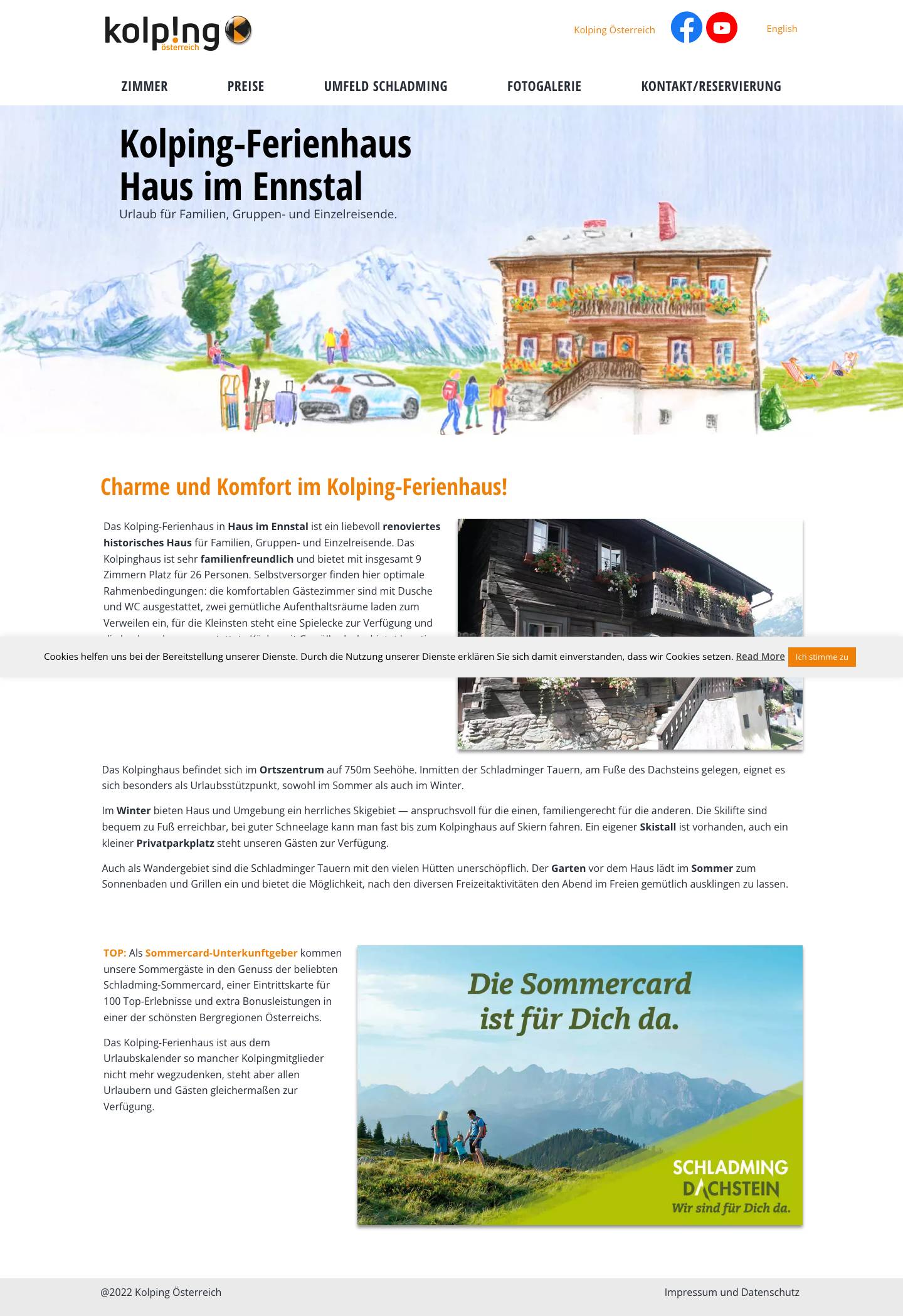 Kolping-Ferienhaus Haus im Ennstal - Full Screenshot