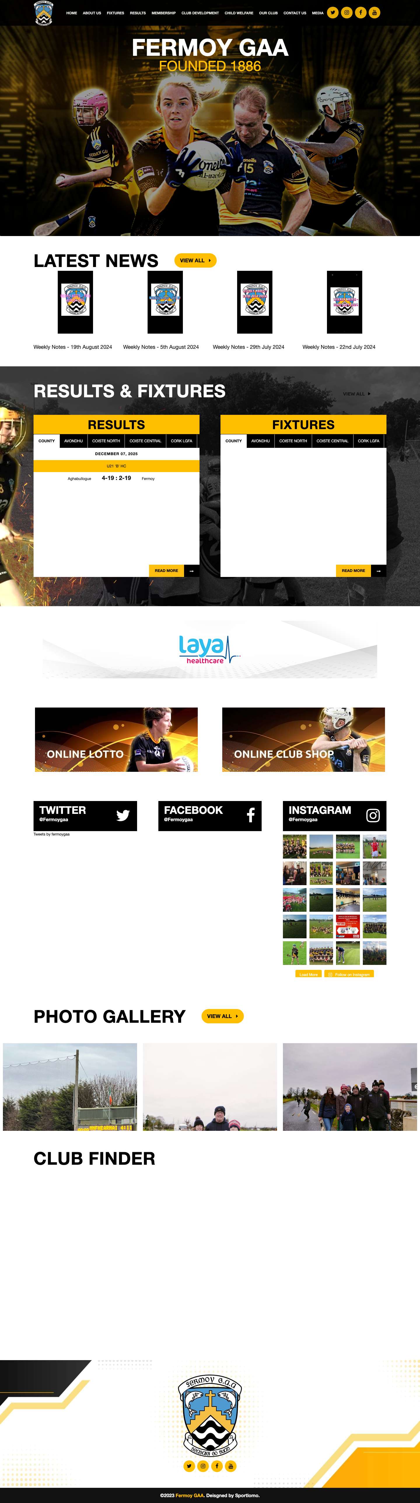 Fermoy GAA - Full Screenshot