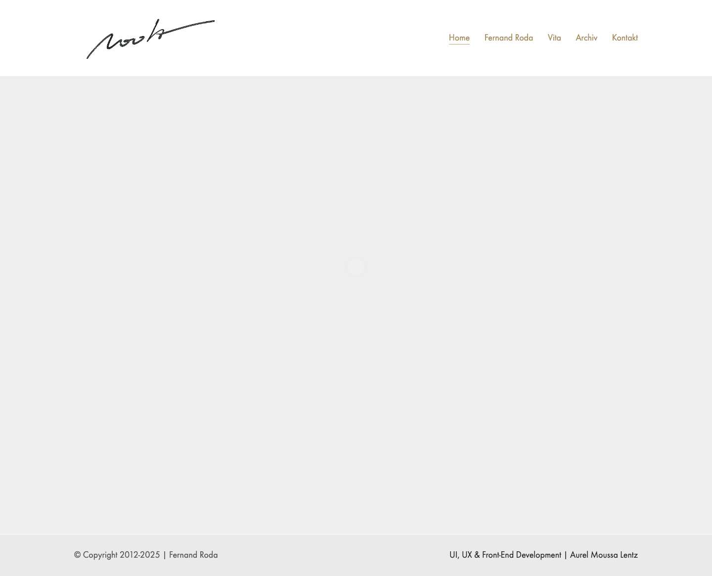 Startseite & Portfolio - fernand roda - Full Screenshot