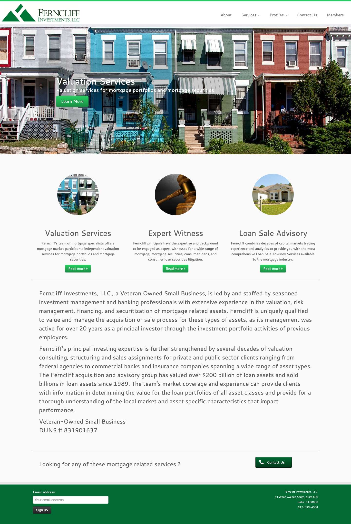 Ferncliff Investments Home - Ferncliff Investments, LLC - Full Screenshot