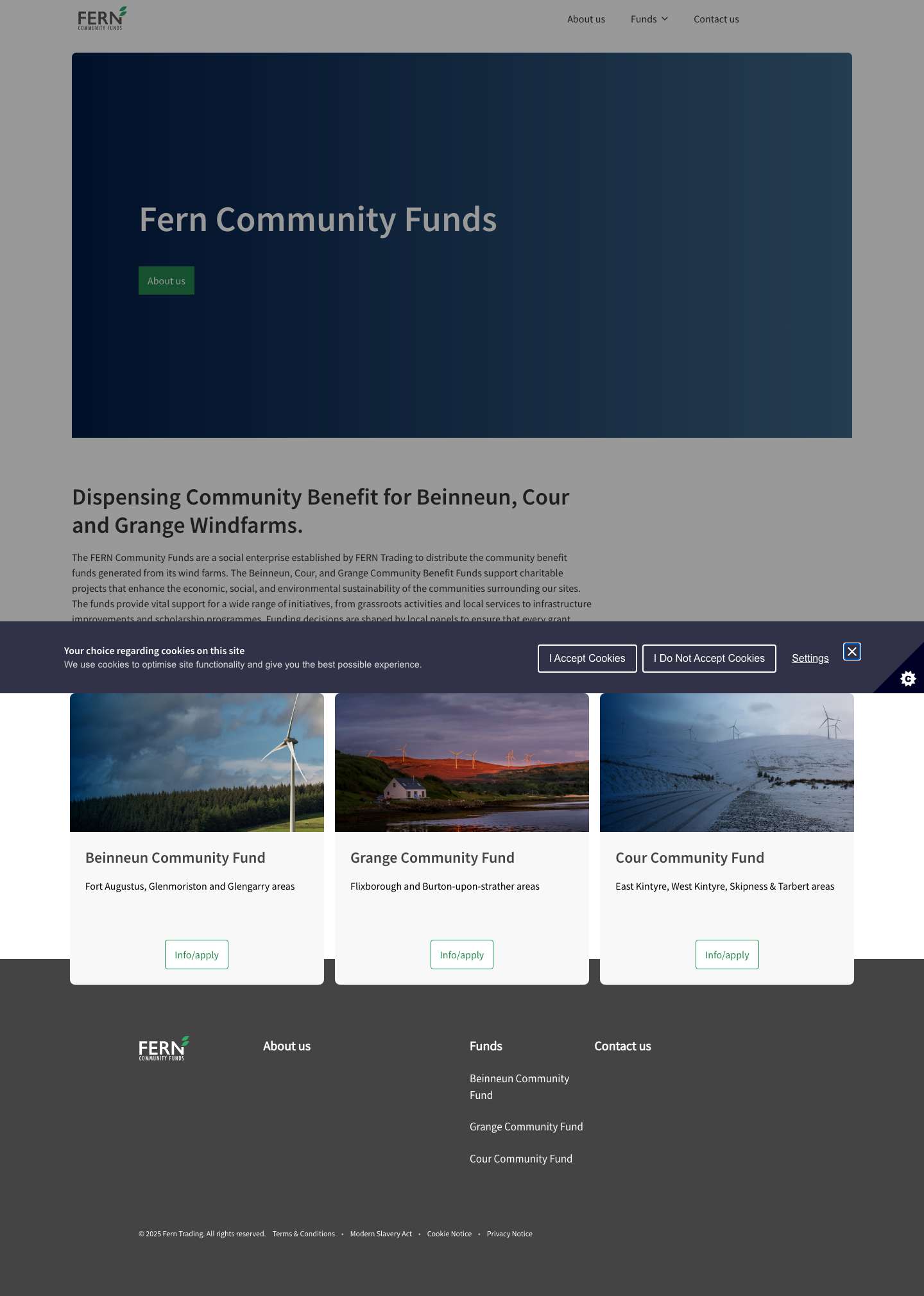 Fern Community Fund - Full Screenshot