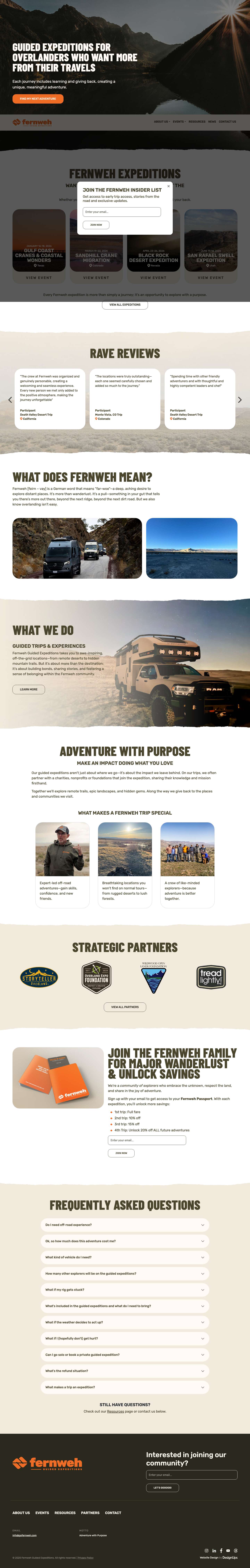 Guided Expeditions for Overlanders & Adventurers - Full Screenshot